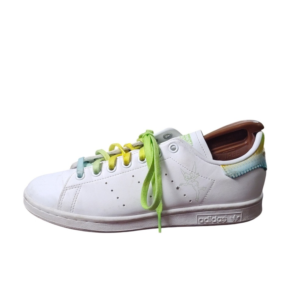 Adidas Stan Smith Disney Tinkerbell Grade School 7 White Green FX5998 Primegreen